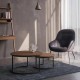 Wooden & Metal Table Set 2 pieces